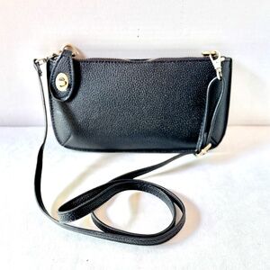 Joy Susan Black Wristlet Clutch/Crossbody Purse